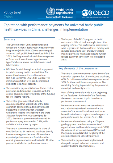China case study policy brief
