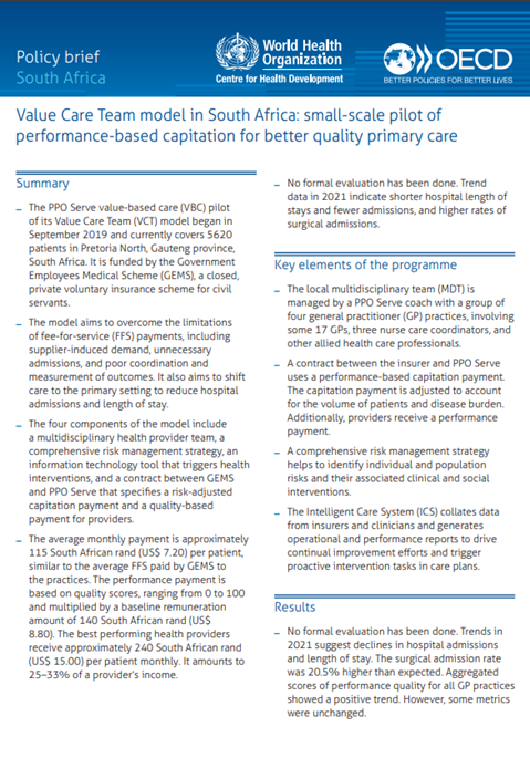 South Africa case study